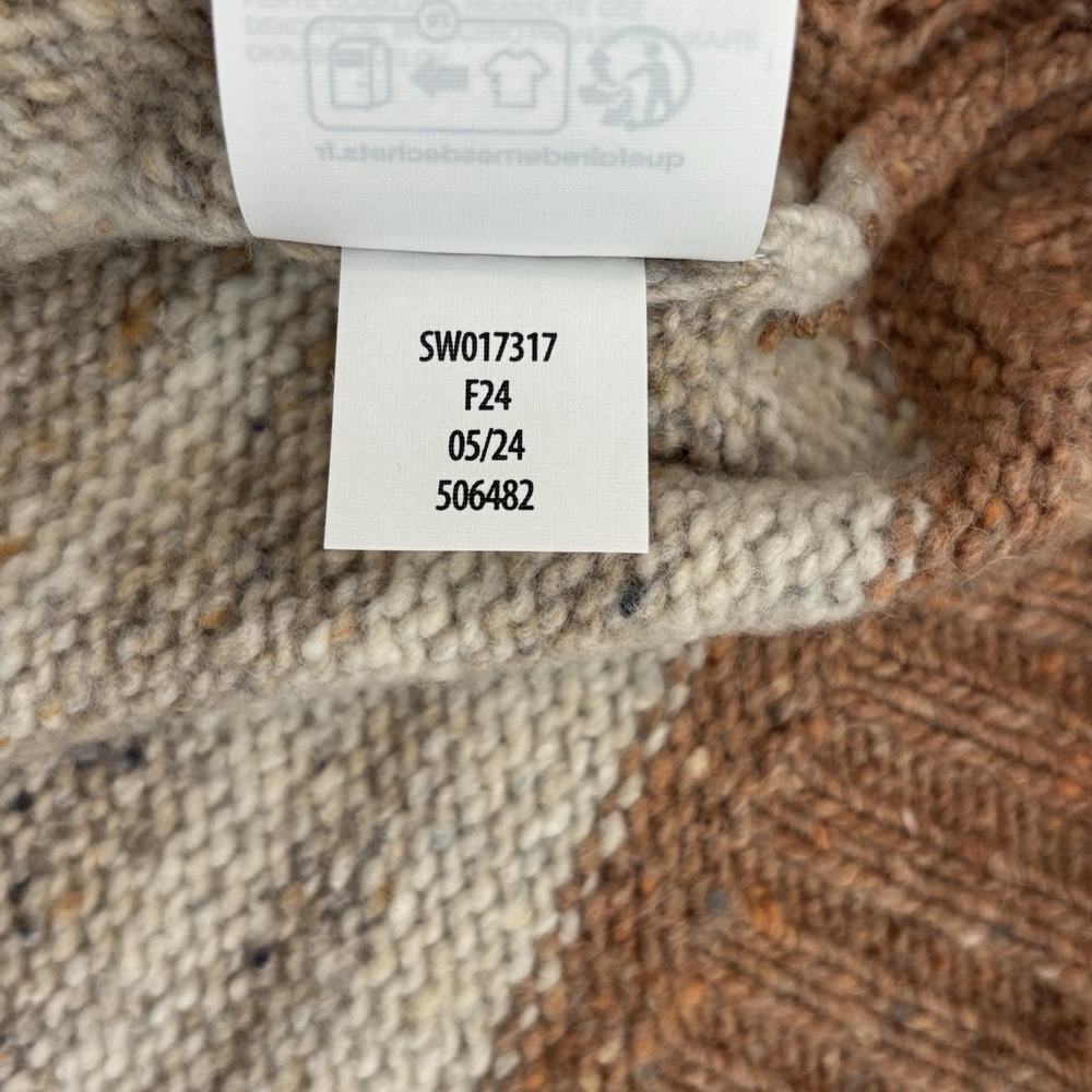 NWT SmartWool Womens Cozy Lodge Ombré Sweater XL Merino Wool Blend Neutral Layer - Picture 8 of 14